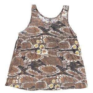 Vintage Y2K Rhinestone Print Tank Top Tunic Size S/M